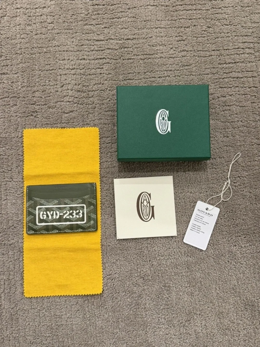 Goyard Goyardine Canvas Saint-Sulpice Card Wallet - Khaki